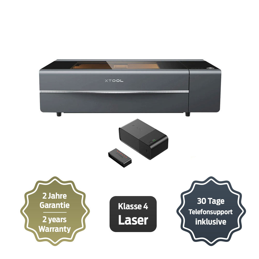 xTool P2S 55W - CO2 Desktop Laser Graviermaschine & Cutter - [3dmaterial-shop]