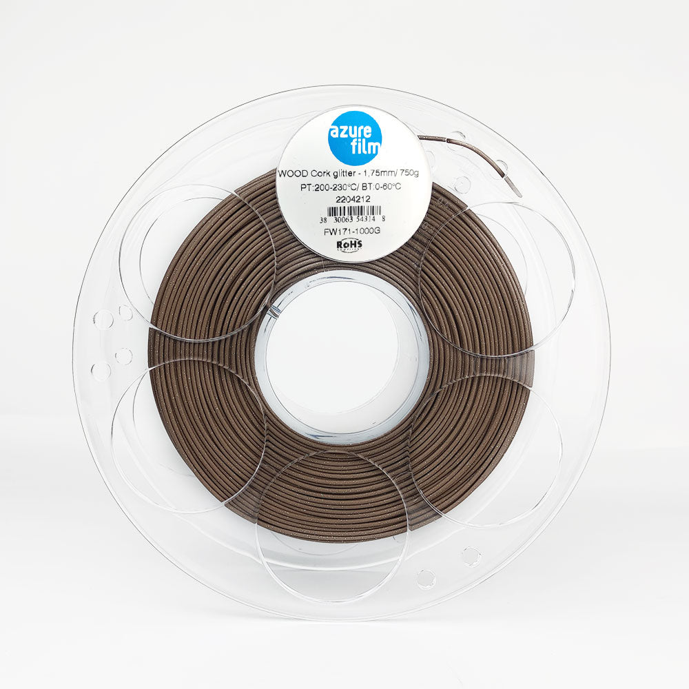 AzureFilm Wood Filament 1.75mm 750g - 3D Material-Shop 