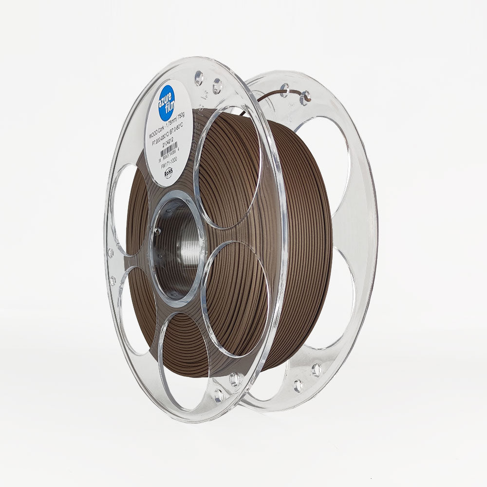 AzureFilm Wood Filament 1.75mm 750g - 3D Material-Shop 