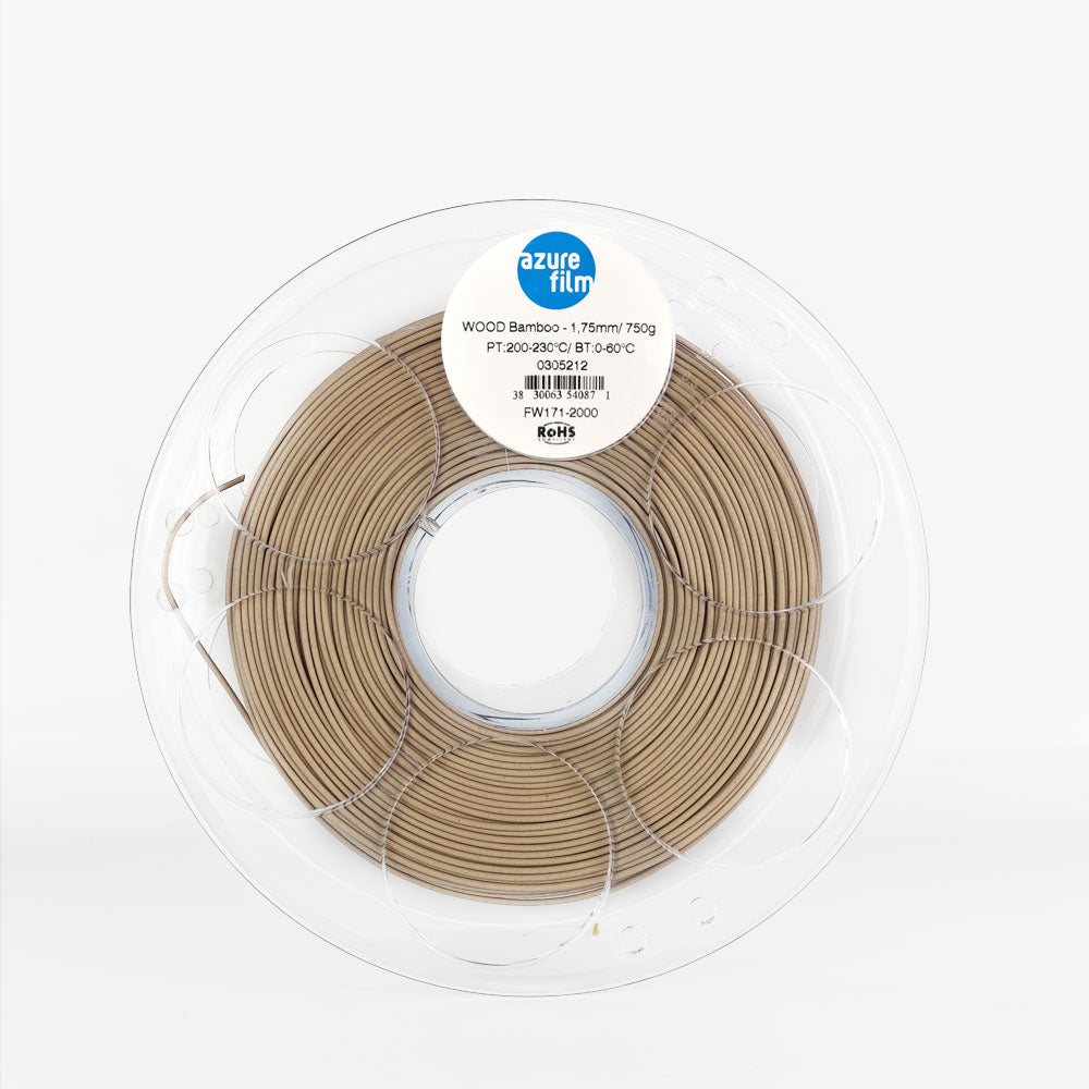 AzureFilm Wood Filament 1.75mm 750g - 3D Material-Shop 
