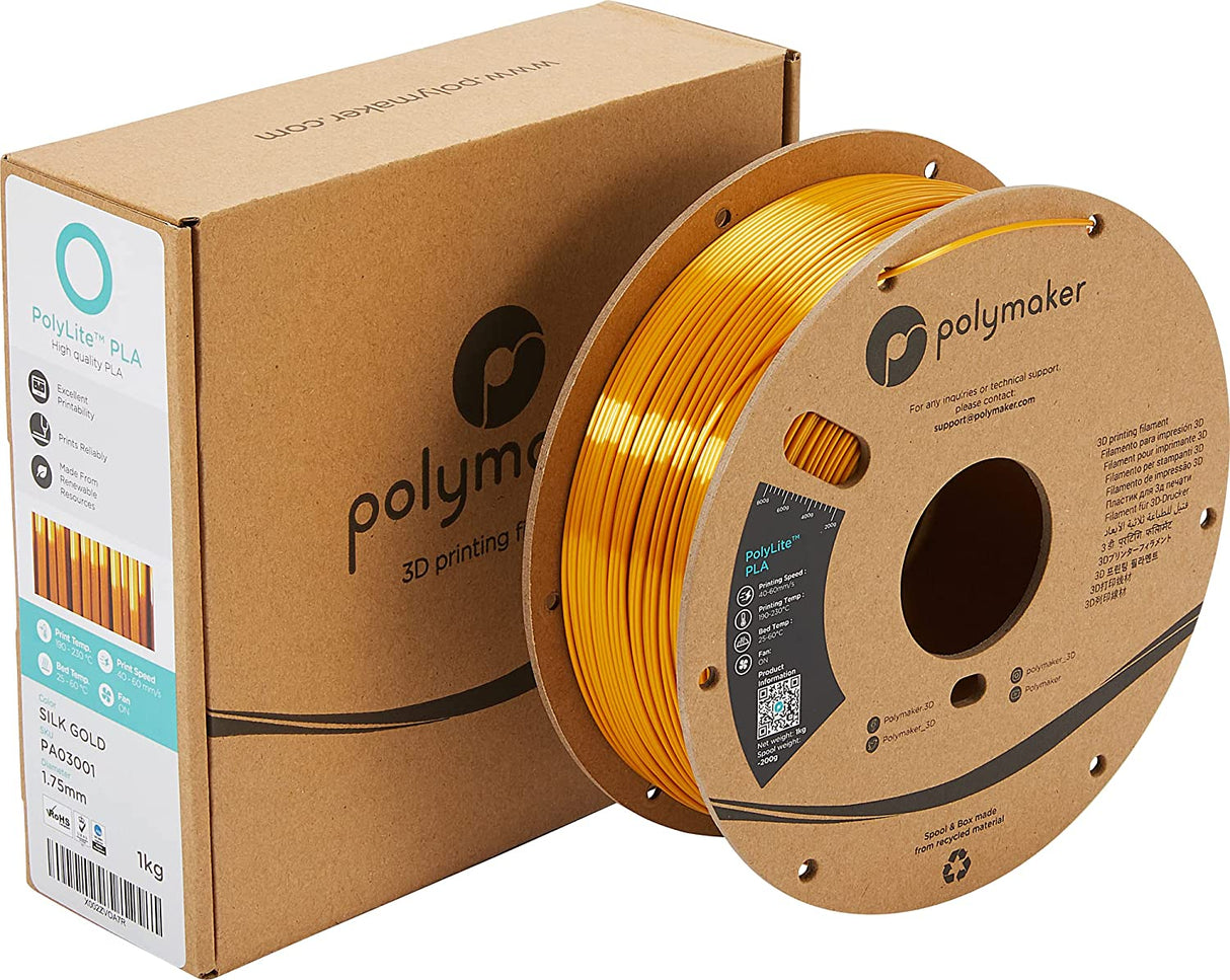 Polymaker PolyLite Silk PLA 1,75mm 1000g - 3D Material-Shop 