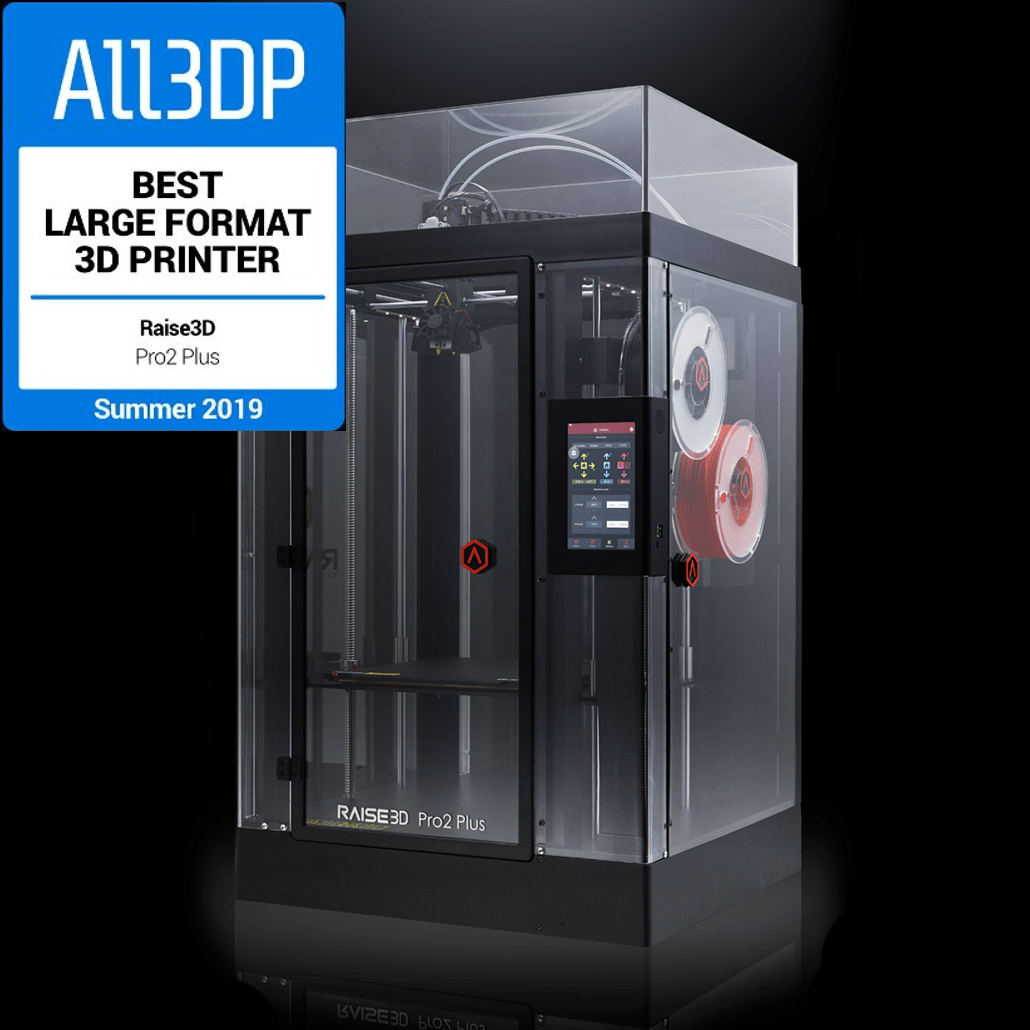 ALL-IN-ONE-Paket: Raise3D Pro2 Plus 3D-Drucker mit Dual-Extruder + Pro2 Build Plate + 3DSolex Düsen Kit + DimaFix Pen - 3D Material-Shop 