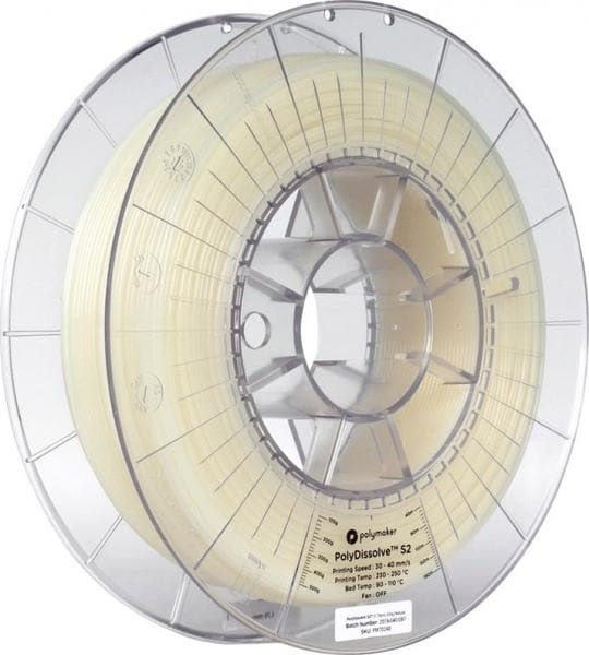 PolyMaker PolyDissolve™ S2 Wasserlösliches Filament 500g - 3D Material-Shop 